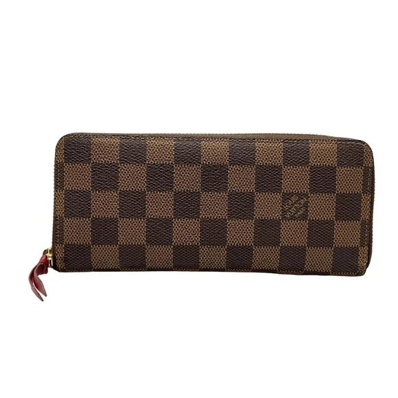 Auth LOUIS VUITTON Portefeuille Clmence N60534 Cerise Damier - Picture 1 of 16